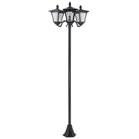 LAMPADA SOLARE CON 3 LED IP44 51.5×47×182.5CM COLORE NERO