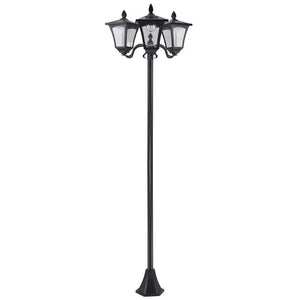 LAMPADA SOLARE CON 3 LED IP44 51.5×47×182.5CM COLORE NERO