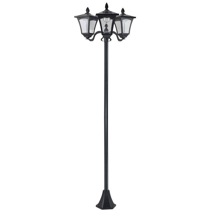 LAMPADA SOLARE CON 3 LED IP44 51.5×47×182.5CM COLORE NERO
