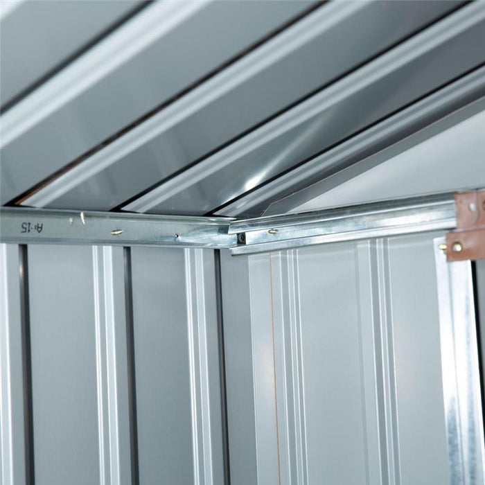 CASETTA DA GIARDINO CON 2 PORTE SCORREVOLI E IN ACCIAIO 340 X 386 X 200CM GIALLO