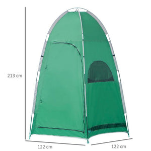 TENDA DOCCIA DA CAMPEGGIO CON TASCA PORTAOGGETTI 122 X 122 X 213 CM VERDE