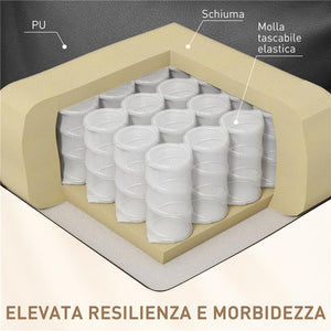 POLTRONA RELAX MASSAGGIANTE CON 8 PUNTI 5 MODALITÀ E 2 INTENSITÀ NERA