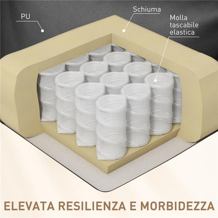 POLTRONA RELAX MASSAGGIANTE CON 8 PUNTI 5 MODALITÀ E 2 INTENSITÀ NERA