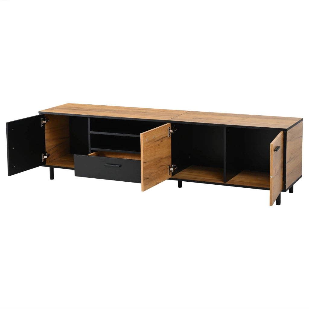 Mobile TV con 3 ante e 1 cassetto; vano aperto - per soggiorno - 180×32.5×50 cm