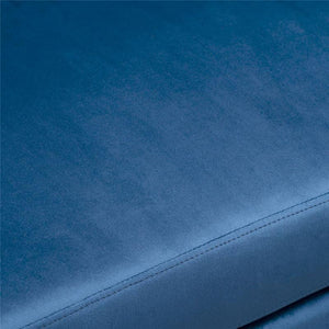 DIVANO LETTO ANGOLARE 3 POSTI CON CONTENITORE 232 X 141 X 85 CM BLU