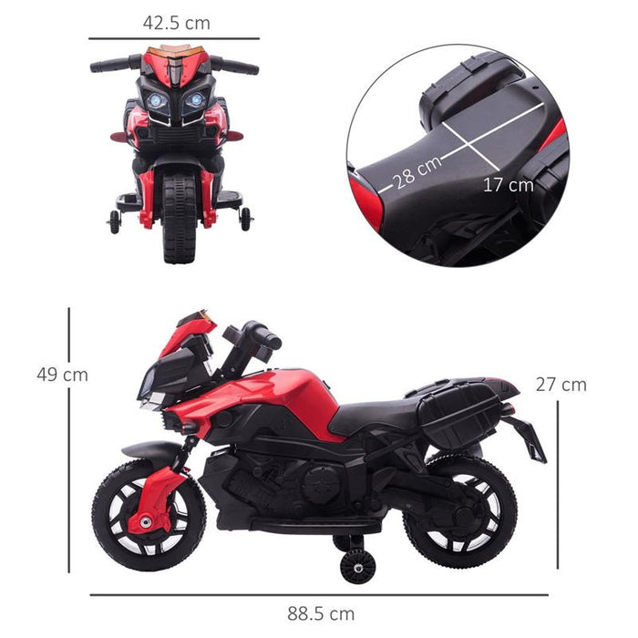 MOTO ELETTRICA PER BAMBINI ETÀ 18-48 MESI ROSSA