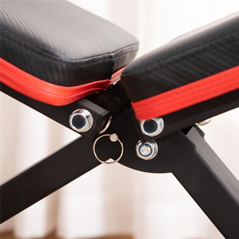 PANCA MULTIFUNZIONE INCLINAZIONE REGOLABILE ED ELASTICI 130X48X48 - 109 CM NERO