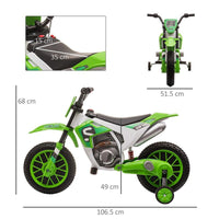 MOTO DA CROSS ELETTRICA PER BAMBINI DA 3-5 ANNI VERDE
