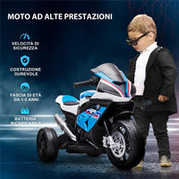 MOTO ELETTRICA BMW HP4 PER BAMBINI 18-60 MESI BLU