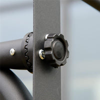 DONDOLO A 2 POSTI DA GIARDINO CON TETTUCCIO REGOLABILE 140 X 118 X 162CM BEIGE