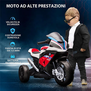 MOTO ELETTRICA BMW HP4 PER BAMBINI 18-60 MESI ROSSA