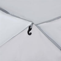 TENDA DA CAMPEGGIO PER 6-8 PERSONE 350 X 350 X 230 CM BIANCA E BLU