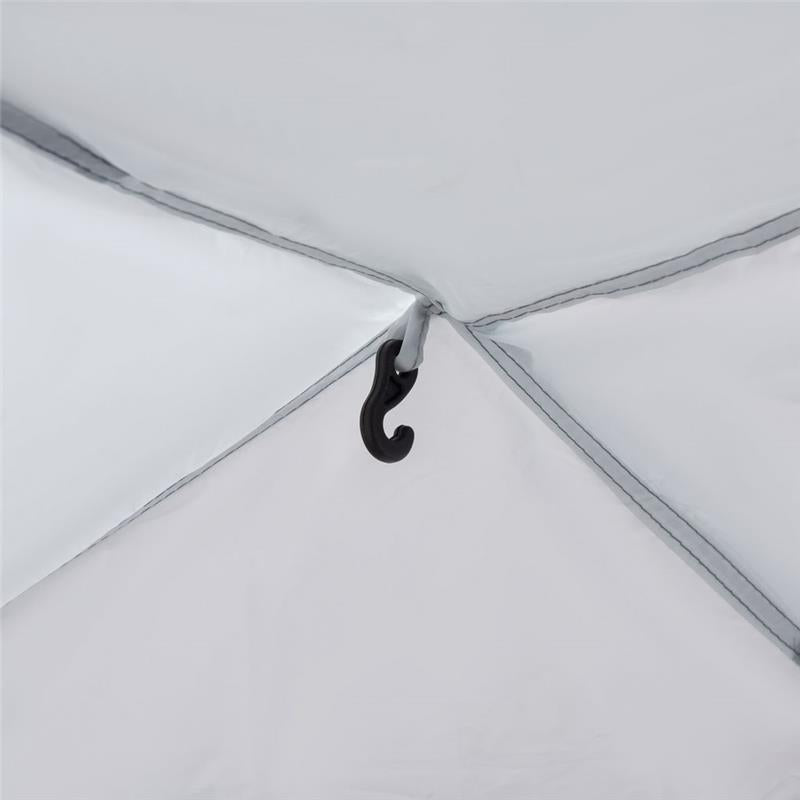 TENDA DA CAMPEGGIO PER 6-8 PERSONE 350 X 350 X 230 CM BIANCA E BLU