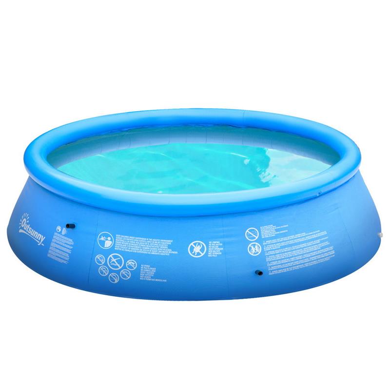 PISCINA GONFIABILE TONDA DA GIARDINO 274 X 76 CM IN COLORE BLU