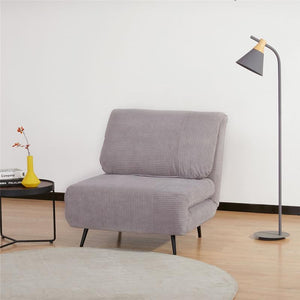 POLTRONA LETTO 2 IN 1 SINGOLA CON SCHIENALE REGOLABILE SU 3 LIVELLI