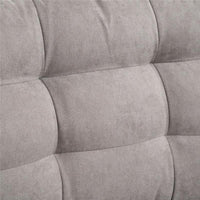 DIVANO LETTO ANGOLARE 3 POSTI CON CONTENITORE 217 X 134 X 85 CM GRIGIO