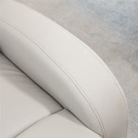 POLTRONA RELAX RECLINABILE CON SEDUTA IMBOTTITA 80 X 91 X 102 CM GRIGIO