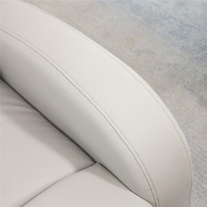 POLTRONA RELAX RECLINABILE CON SEDUTA IMBOTTITA 80 X 91 X 102 CM GRIGIO