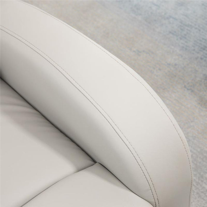 POLTRONA RELAX RECLINABILE CON SEDUTA IMBOTTITA 80 X 91 X 102 CM GRIGIO