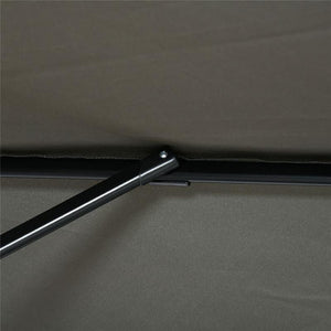 OMBRELLONE DA GIARDINO CON ANGOLAZIONE REGOLABILE SU 5 LIVELLI GRIGIO