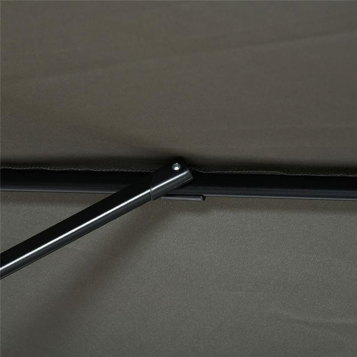 OMBRELLONE DA GIARDINO CON ANGOLAZIONE REGOLABILE SU 5 LIVELLI GRIGIO