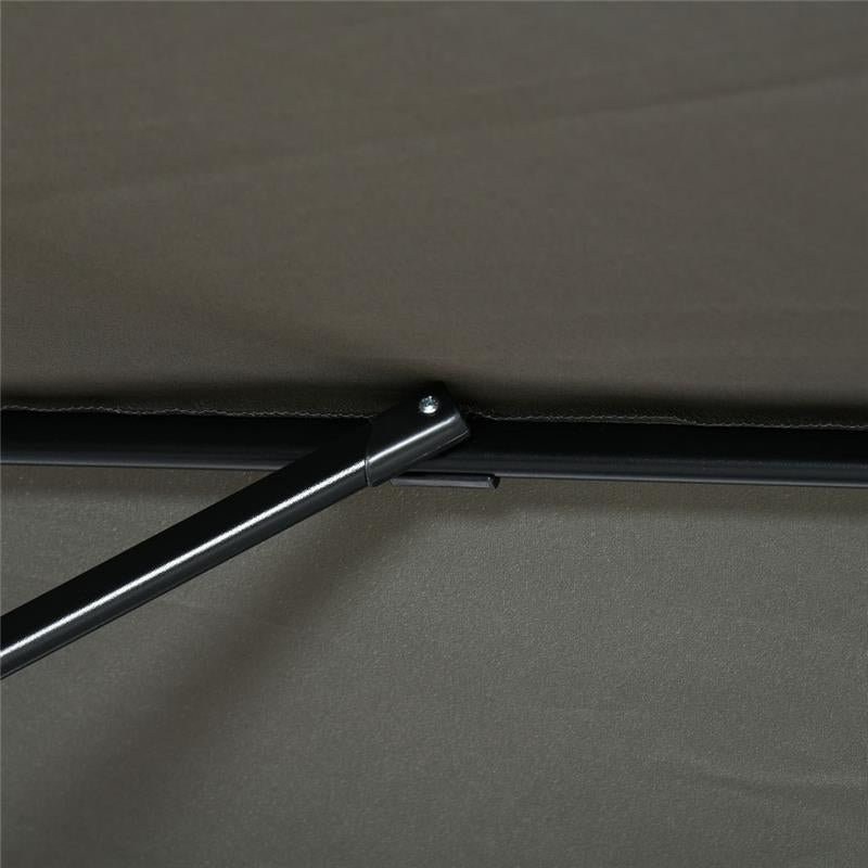 OMBRELLONE DA GIARDINO CON ANGOLAZIONE REGOLABILE SU 5 LIVELLI GRIGIO