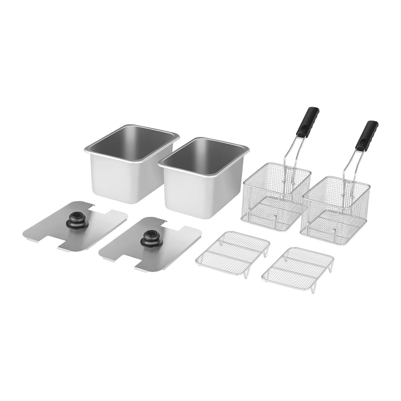 Friggitrice elettrica professionale ristorante 2 x 8 litri 230 volt 14_0001793