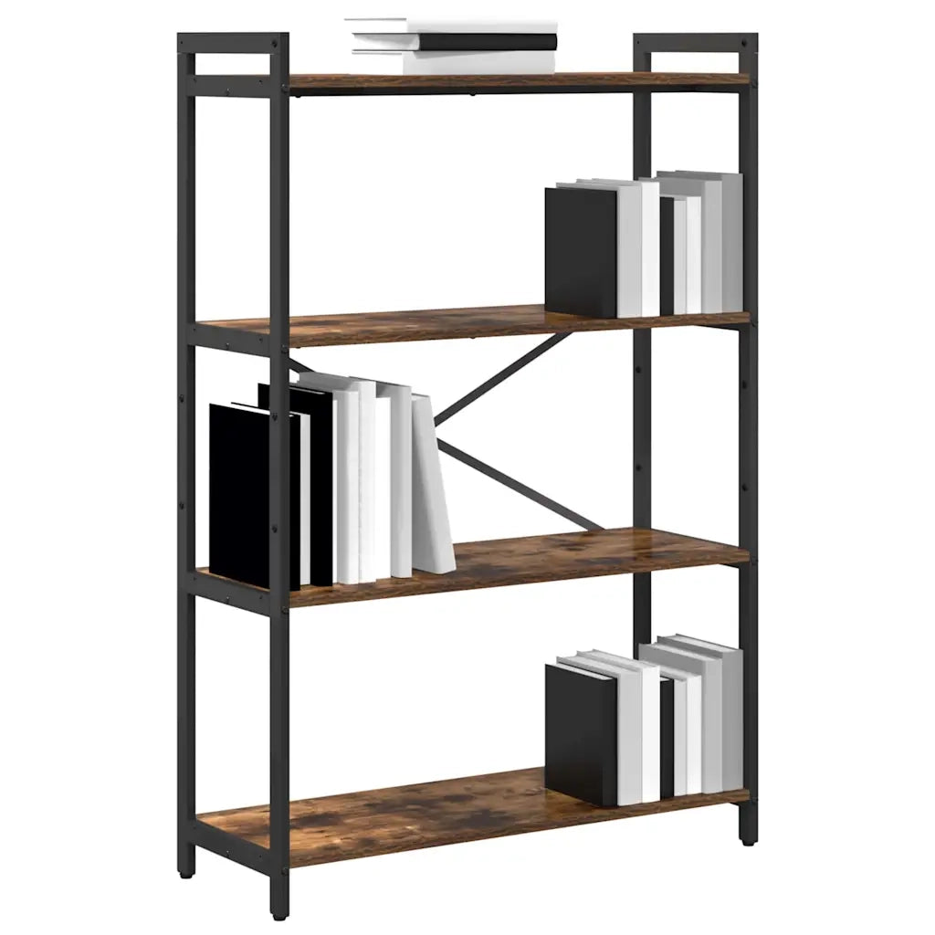 Libreria Rovere fumé 80 x 30 x 120 cm Legno multistrato 868421