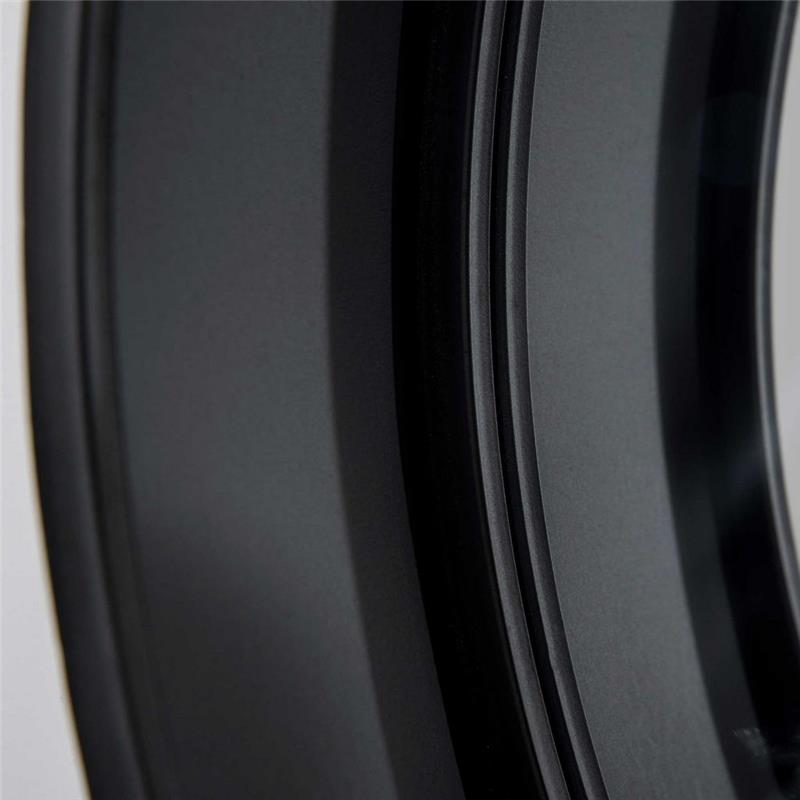 SPECCHIO DA PARETE ROTONDO Ø61CM CON CASSETTO E CORNICE IN METALLO NERO