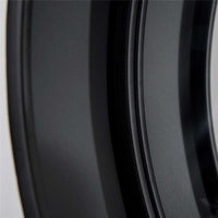 SPECCHIO DA PARETE ROTONDO Ø61CM CON CASSETTO E CORNICE IN METALLO NERO