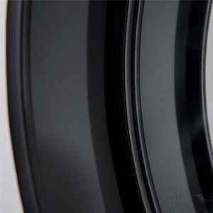 SPECCHIO DA PARETE ROTONDO Ø61CM CON CASSETTO E CORNICE IN METALLO NERO