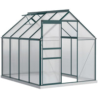 SERRA IN POLICARBONATO METALLO E ALLUMINIO ANTI-UV E ANTIVENTO 190X253X199CM