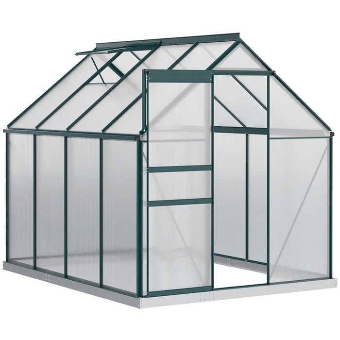 SERRA IN POLICARBONATO METALLO E ALLUMINIO ANTI-UV E ANTIVENTO 190X253X199CM