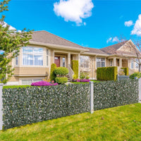 SIEPE FINTA 8 PEZZI PARETE VERDE ESTENSIBILE PER ESTERNI 200X100CM