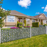 SIEPE FINTA 8 PEZZI PARETE VERDE ESTENSIBILE PER ESTERNI 200X100CM