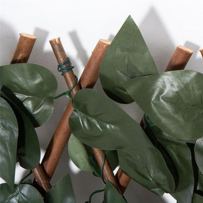 SIEPE FINTA 8 PEZZI PARETE VERDE ESTENSIBILE PER ESTERNI 200X100CM