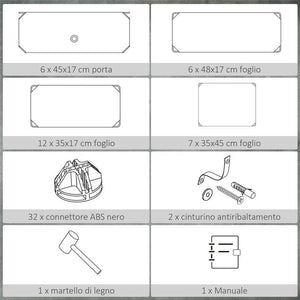MOBILE SCARPIERA MODULARE SALVASPAZIO, 6 CUBI BIANCO