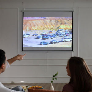 SCHERMO DI PROIEZIONE 100 POLLICI REGOLABILE 203 X 152 CM BIANCO NERO