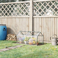 MINI SERRA CON 2 FINESTRE AVVOLGIBILI E COPERTURA PVC ANTI-UV 119X60X60CM