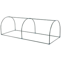 SERRA DA GIARDINO CON PORTE ANTERIORI A CERNIERA IN ACCIAIO E PVC 250 X100X80 CM