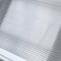 PENSILINA DA ESTERNO PER FINESTRE E PORTE, IN POLICARBONATO E ALLUMINIO 110X60X23CM TRASPARENTE