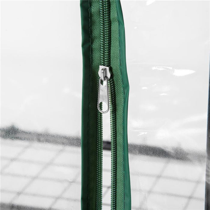 SERRA DA BALCONE COMPATTA CON 4 RIPIANI E COPERTURA IN PVC TRASPARENTE, 70X50X160CM