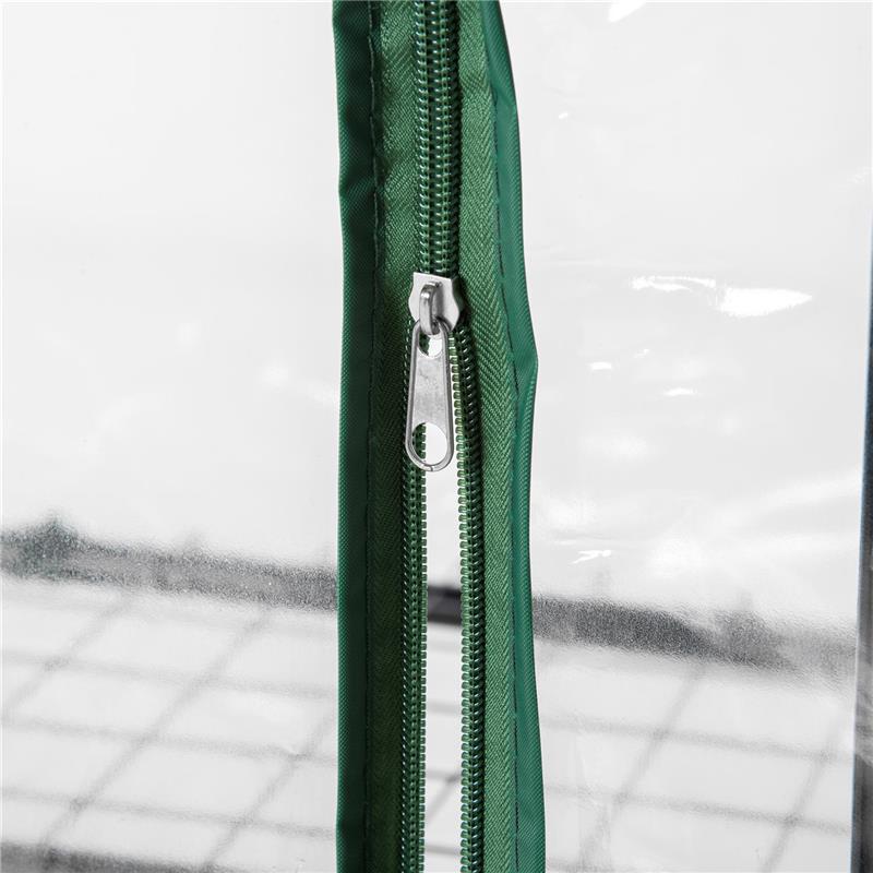 SERRA DA BALCONE COMPATTA CON 4 RIPIANI E COPERTURA IN PVC TRASPARENTE, 70X50X160CM