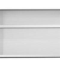 TETTOIA MODERNA IN POLICARBONATO, ALLUMINIO E PP PER BALCONI, FINESTRE E PORTE, 110X60X18 CM