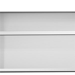 TETTOIA MODERNA IN POLICARBONATO, ALLUMINIO E PP PER BALCONI, FINESTRE E PORTE, 110X60X18 CM