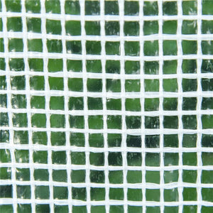 SERRA DA GIARDINO A TUNNEL IN PE CON BORDI ALLUNGATI E PORTE A CERNIERA, 270X90X90 CM, BIANCO