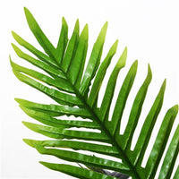 PIANTA ARTIFICIALE PALMA CYCAS ALTA 123CM PER INTERNO ED ESTERNO CON VASO INCLUSO