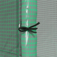 SERRA DA GIARDINO A MURO CON 2 PORTE AVVOLGIBILI E COPERTURA IN PE ANTI UV, 200X80X200CM, VERDE