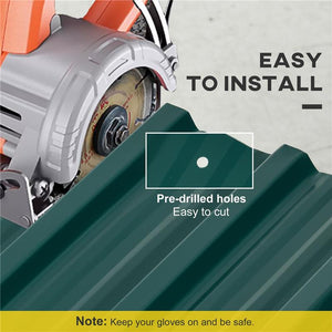 SET 12 PANNELLI DI RICAMBIO 129X45 CM PER CASETTE DA GIARDINO IN ACCIAIO ZINCATO VERDE