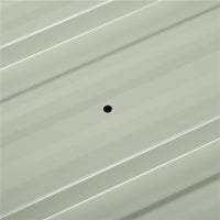 SET 12 PANNELLI DI RICAMBIO 129X45 CM PER CASETTE DA GIARDINO IN ACCIAIO ZINCATO GRIGIO SCURO